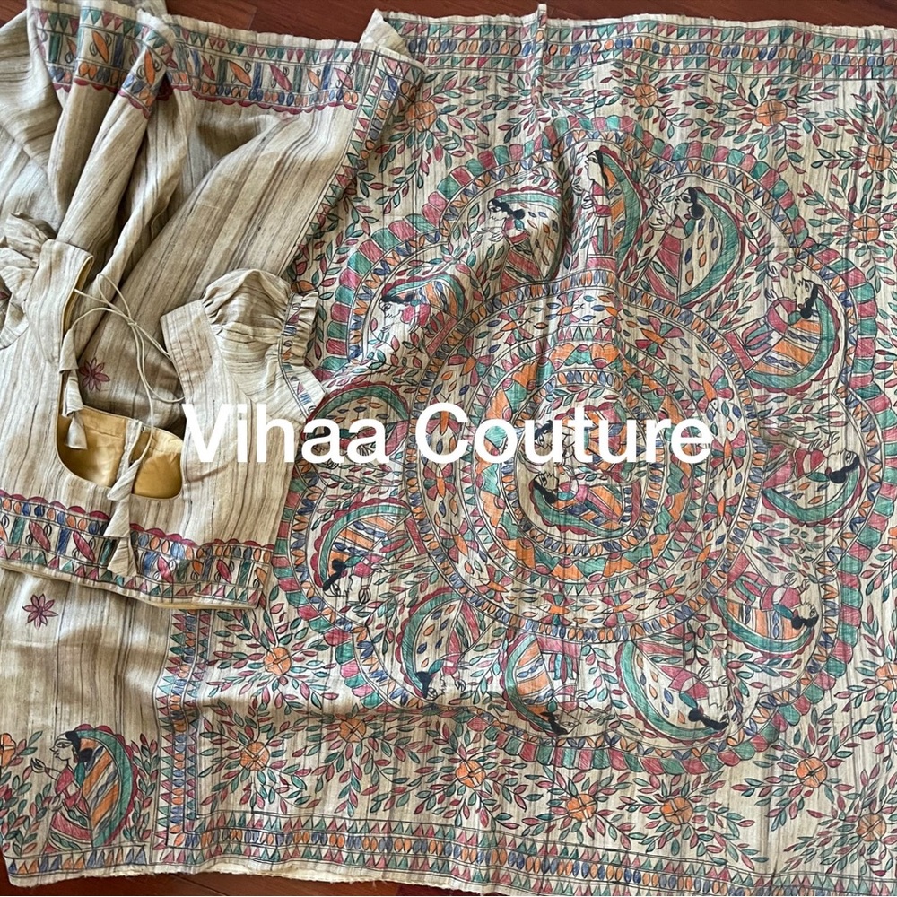 Ethnic Printed Fabric with Accessories